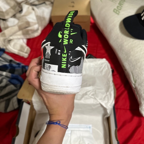 Nike Air Force 1 '07 LX Worldwide Pack Shoes Black White CZ5927-001 Mens Sz 11.5 - Picture 16 of 16